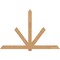 Ekena Millwork Kennewick Timber Gable Bracket, Western Red Cedar, 96"W x 64"H x 3 1/2"D x 5 1/2"F, 16/12 Pitch GBW096X64X0406KEN00SWR - alternate 1